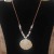 Buttoned Brown Suede Necklace ~Natural | suadenatural1.jpg