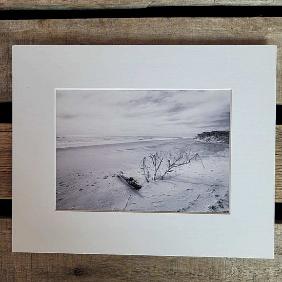 Pea Island B&W ~Sm Matted Print