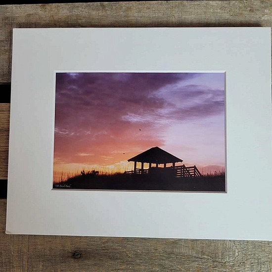 Purple Sky Gazebo ~Sm Matted Print
