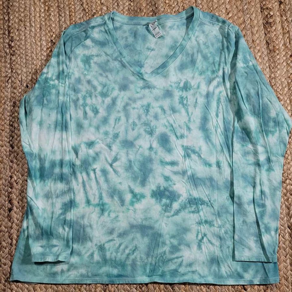 Women's 3XL V-Neck LongSleeved ~Green | 1bin3XVgra.jpg