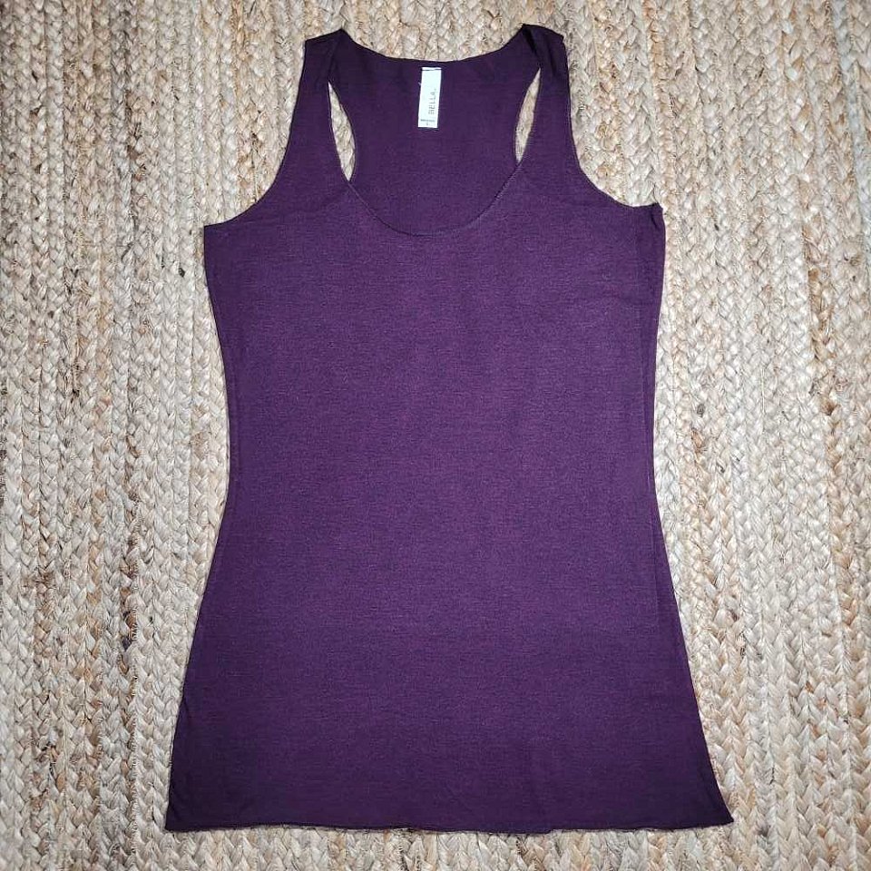 Women's Bella Racer Back Tank -Purple, several sizes | 1aprz1.jpg