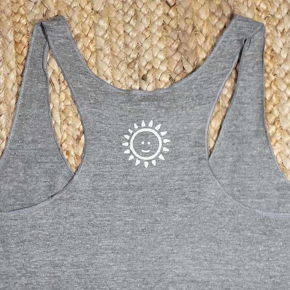 Women's Bella Racer Back Tank -Gray, XL & 2XL | 1agrz3.jpg