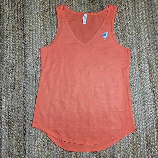 Women's Bella V-Neck Tank ~orange, limited supply