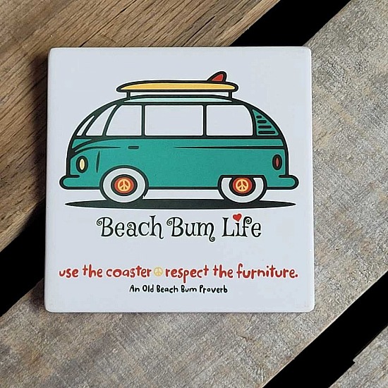 Square Coaster ~BeachBum Van
