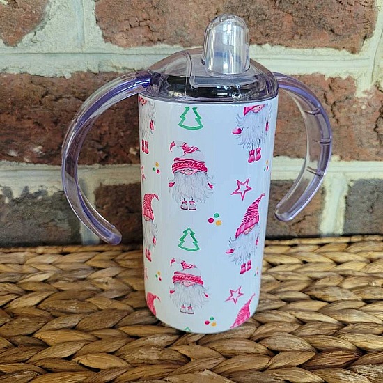 Sippy Cup/Tumbler ~Santa Gnomes