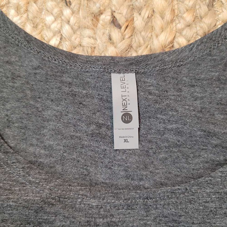 Women's Next Level Gray ThinStrap Tank | 1atankthin5.jpg