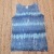 Small Unisex Tank ~Blues Striped TieDye