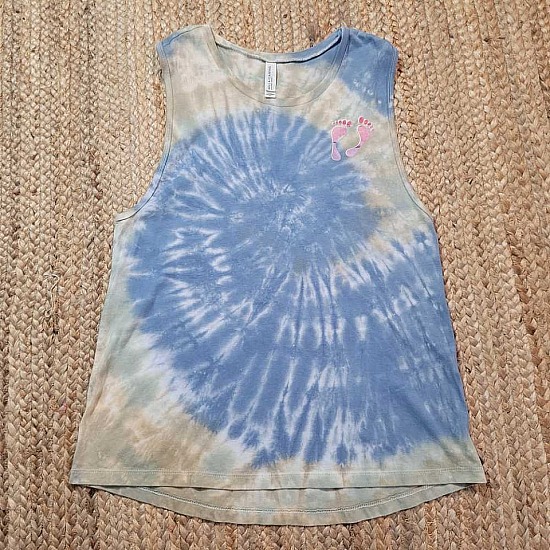 2X Women's Muscle Tank ~Wave on Beach