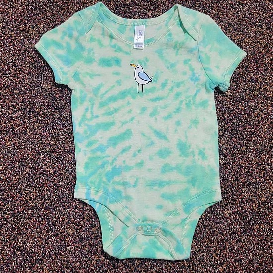 Toddler 18-24mo. Onesie ~Green TieDye