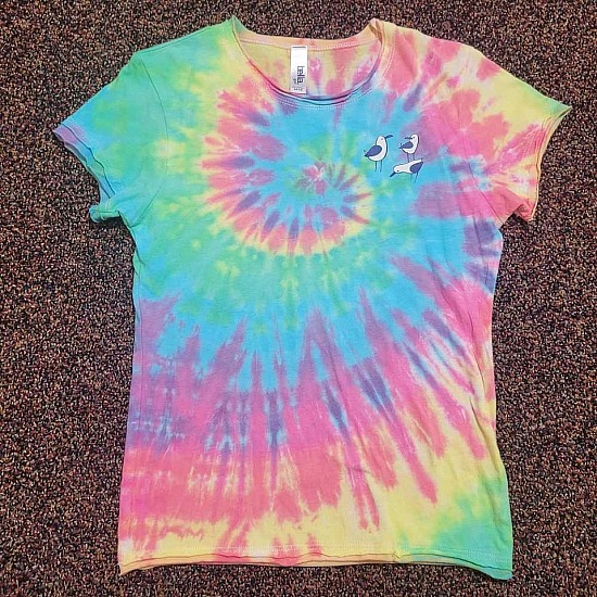 Youth L Bella Girl ~Pastel Rainbow Swirl