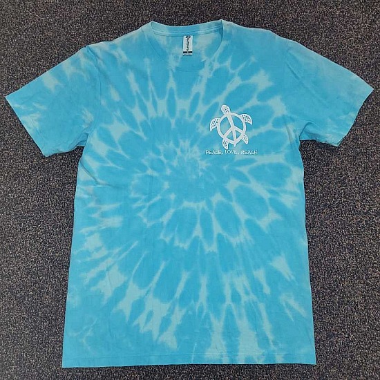 Small Tee ~Pale Turquoise/Aqua TieDye